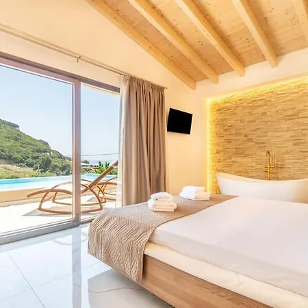 Vasillis-heated Swimming Pool With Infinity View فيتالاذيس