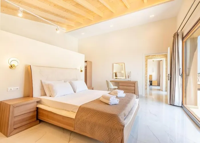 Villa Vasillis-heated Swimming Pool With Infinity View Vitalades